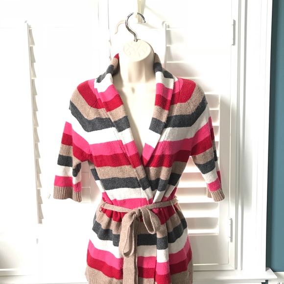 Aeropostale XS Multicolor Striped Tie Cardigan - Picture 2 of 4